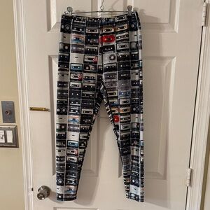 Terez Multicolor Cassette Print Leggings